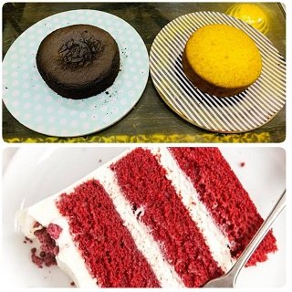 Combo Offer Basic Sponge Cake & Red Velvet Cake